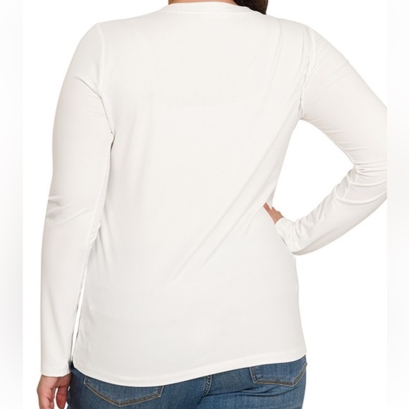 Plus Light Navy Buttery Soft Tee - Picture 2 of 2